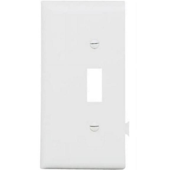 PJSE1W Toggle Opening End Section Sectional Nylon Wall Plate, White