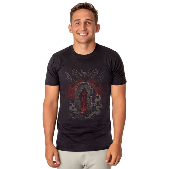 PJammy Halloween Bats Grave and Rune Men's Short-Sleeve T-Shirt