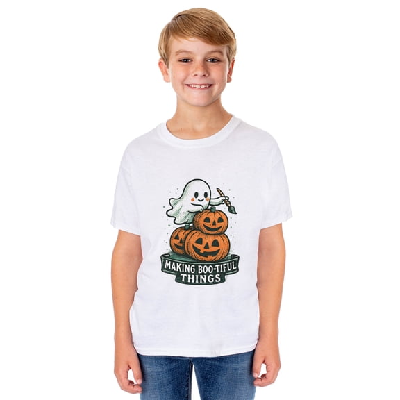 PJammy Halloween T-Shirt Boys' Boo-tiful Things Short Sleeve Tee
