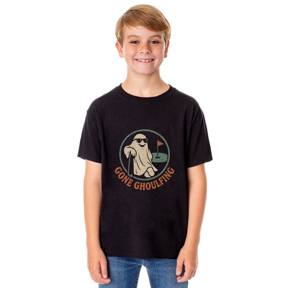 PJammy Halloween T-Shirt Boys' Gone Ghoulfing Short Sleeve Tee