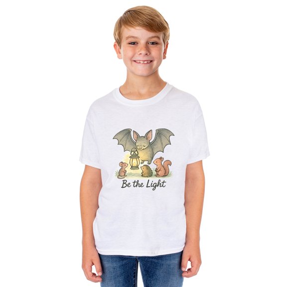 PJammy Halloween T-Shirt Girls' Be The Light Short Sleeve Tee