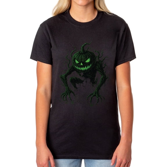 PJammy Halloween T-Shirt Women's Green Goblin Short Sleeve Tee