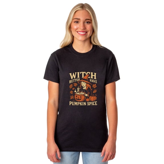 PJammy Halloween T-Shirt Women's Pumpkin Spice Short Sleeve Tee