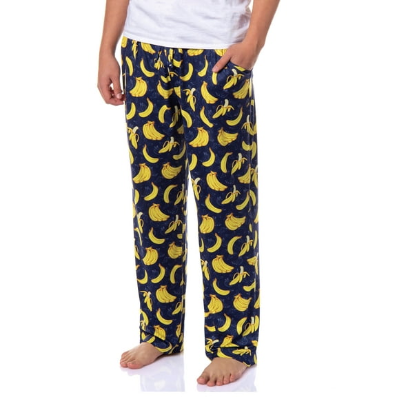 PJammy Men's Going Bananas All-Over Tossed Print Sleep Lounge Pajama Pants Sleepwear