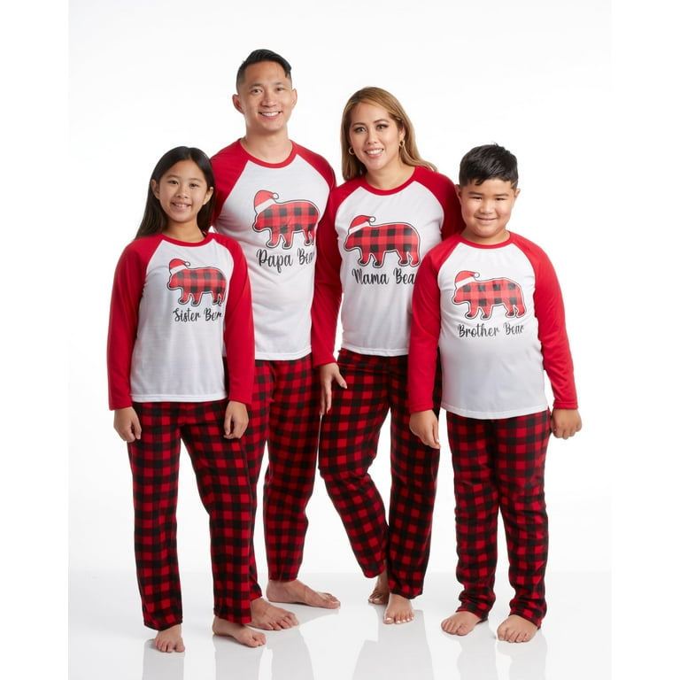 Brother Bear | Men Red Plaid Christmas Pajama Family Gift Brother Bear | Men Red Plaid Christmas Pajama Family Gift