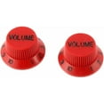 thumbnail image 1 of Allparts PK-0154 Set of 2 Plastic Volume Knobs for Stratocaster, Red, 1 of 11