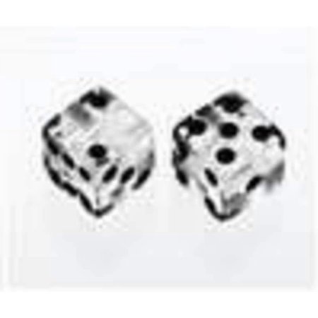 Allparts PK-3250 Set of 2 Unmatched Dice Knobs, Clear