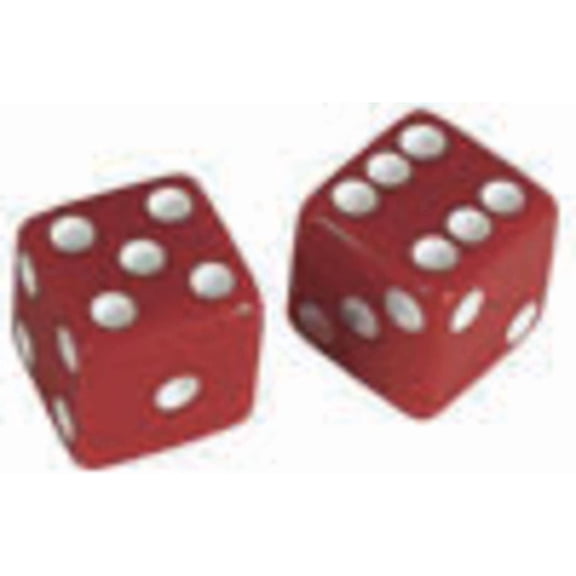 Allparts PK-3250 Set of 2 Unmatched Dice Knobs, Red