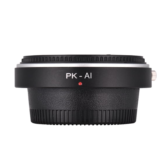 PK-AI Lens Mount Adapter Ring with Corrective Optical Glass for Pentax K Mount Lens to Nikon AI F Mount Camera Body Manual Focus Infinity Black 2.7 oz / 76g