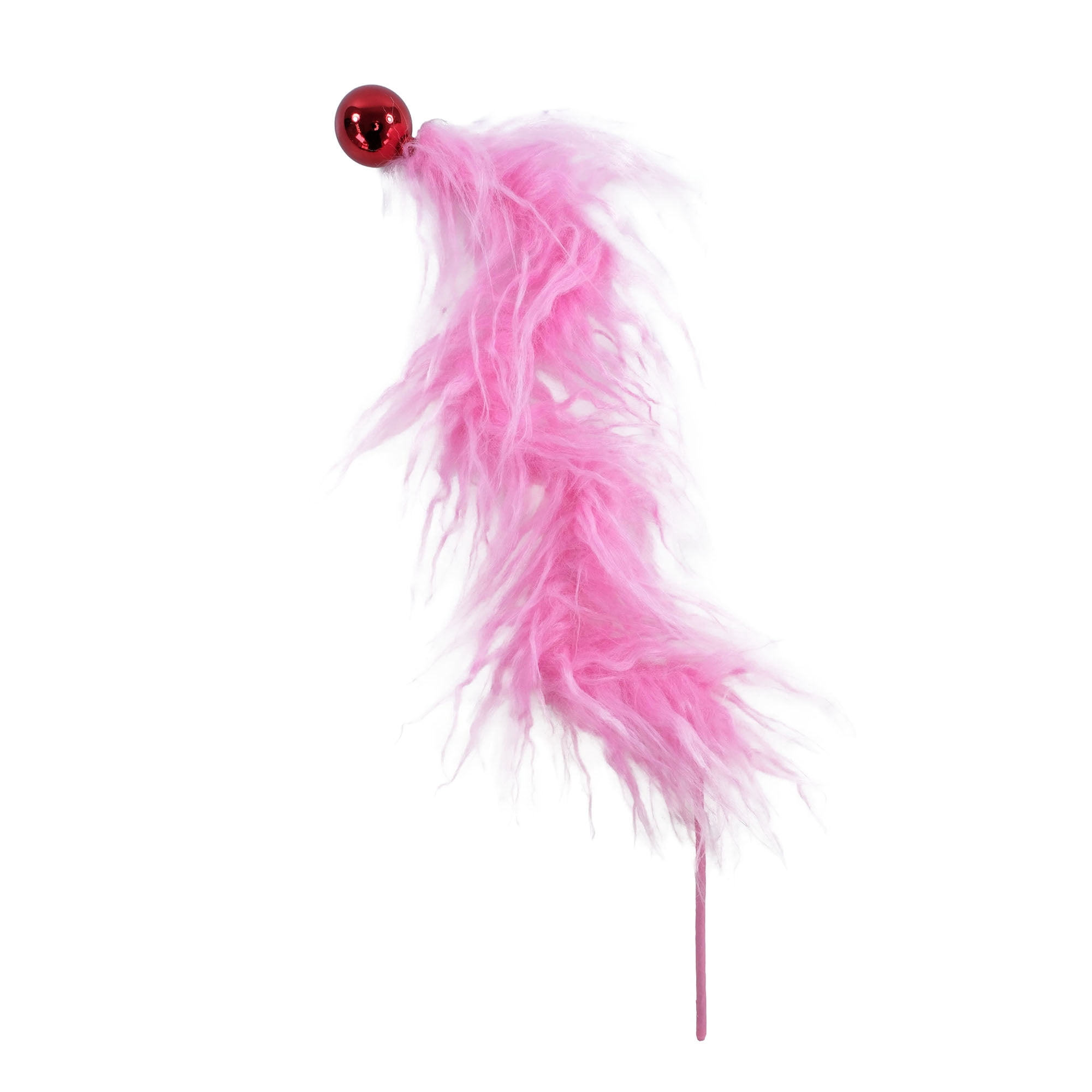 Grinch 15 inch Plush Tree Pick – Pink Curved Holiday Accent