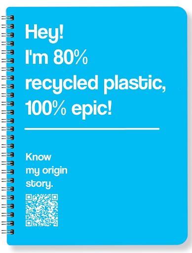 Paperkraft Med Blue Recycle Journal - Adult