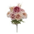 thumbnail image 1 of Mainstays 18 in Artificial Rose & Peony Fall Bouquet, Pink & Cream, Indoor Use, 1 of 8