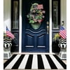 PK.ZTopia Black and White Striped Rug 27.5x43 Inch