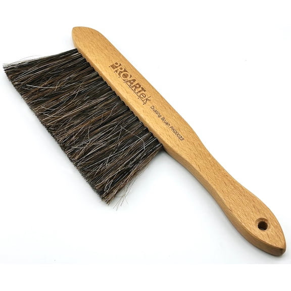 PK00022 Model 2340 Mini 10.75" Drafting Brush; Hardwood with a Sleek and Smooth Finish; Meticulously Selected Soft Bristles; Pre-drilled Hole in The Handle