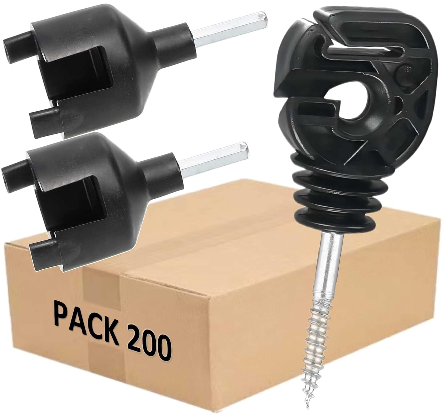 PK200 Electric Fence Multi-Purpose Screw-In Insulator for Poly Tape ...