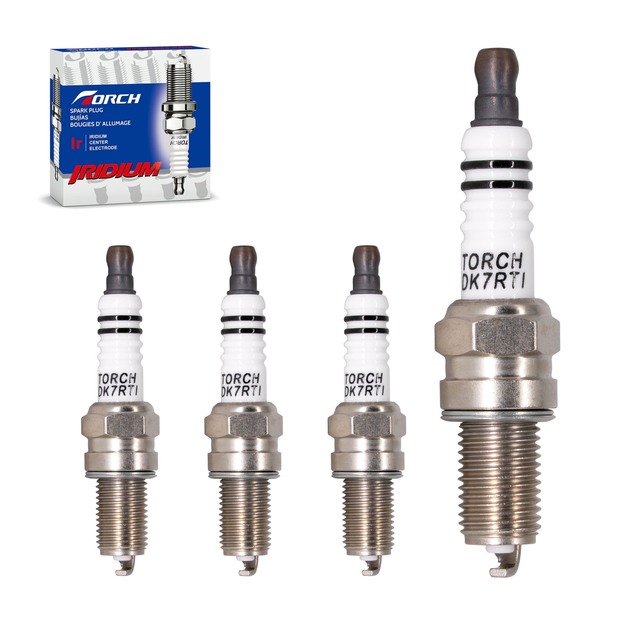 PK4 TORCH DK7RTI Iridium Spark Plug Replace for NGK DCPR7EIX 3144 IX, Denso IXU22, Daihatsu 999-06910-X9-018, 1999-2016 Harley Davidson Twin Cam