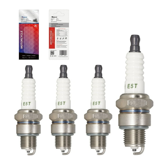 PK4 TORCH E5T Spark Plug Replace for NGK 6222/BPR5HS 4111/BP5HS,Bosch W7bc 7597,Champion L95yc,Denso W16fp-U,for Yamaha G1/G16/G22,Jeep Wagoneer