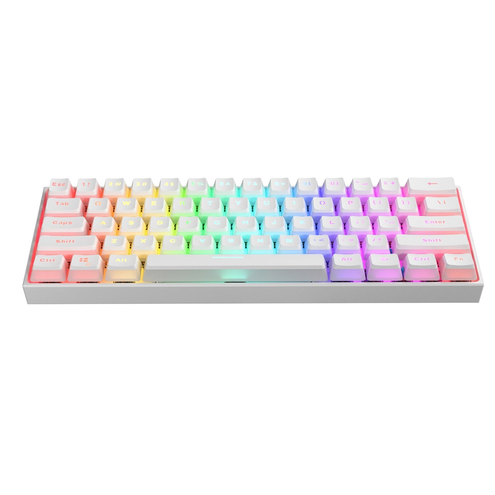PK61 61 Key yellow Switchs USB Wired Backlit Game Mechanical Keyboard, Keyboard
