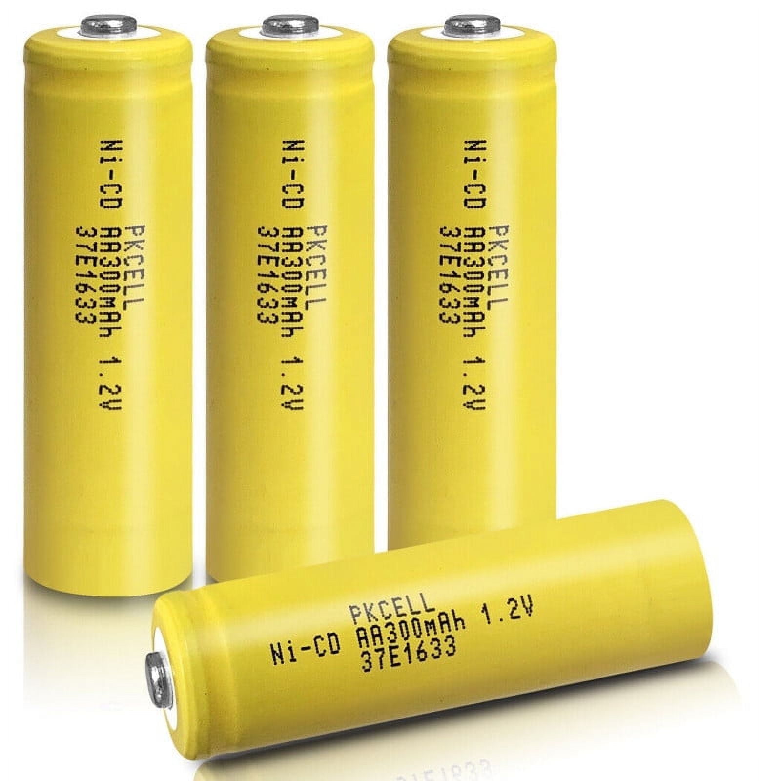 Fuspower AA NiCd Rechargeable Batteries, 300mAh 1.2V, Solar
