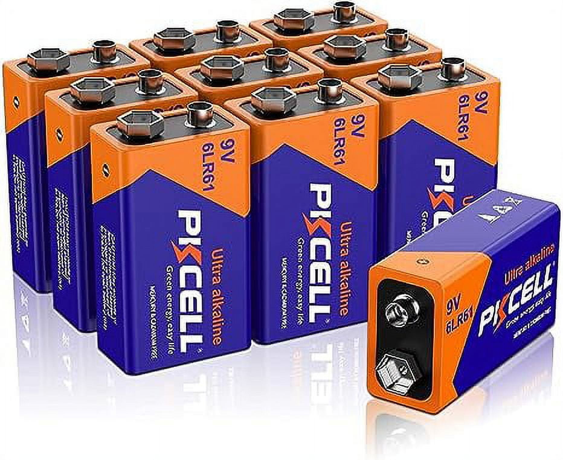 Duracell - Pilas alcalinas CopperTop de 9V - Batería de larga duración,  multiusos, de 9 voltios, para el hogar y la empresa - 4 unidades