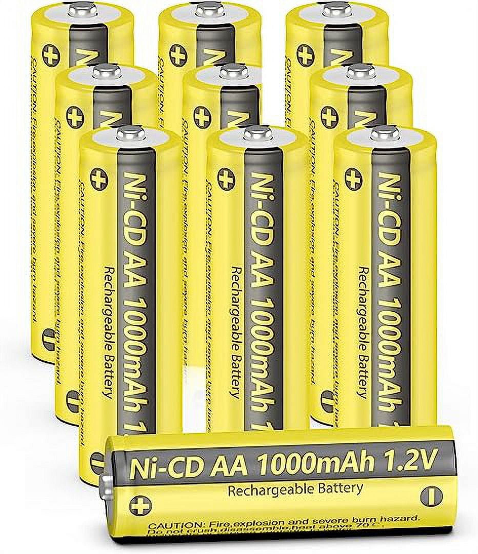 Pile rechargeable AA Ni-Cd - 1.2 V - 600 mAh - Paquet de 2