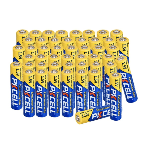 PKCELL AAA 1.5V Battery, Triple A Carbon Zinc Batteries100 Pack