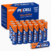 PKCELL Alkaline AAA Batteries 20 Pack, 1.5V Long-Lasting Triple A Batteries for Household and Business