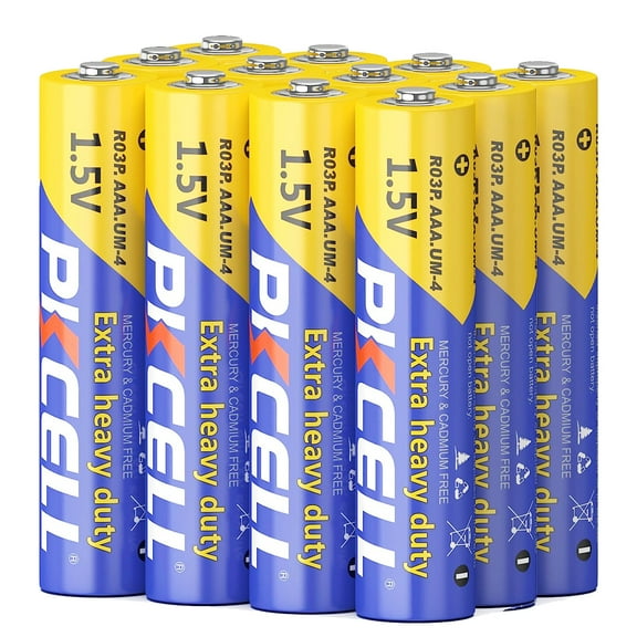 PKCELL AAA Batteries (12 Pack), Triple A 1.5V Batteries