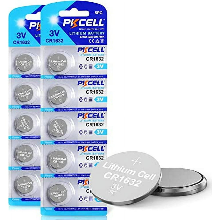 PKCELL CR2450 Coin Cell 3.0V Lithium Battery 5-Pack