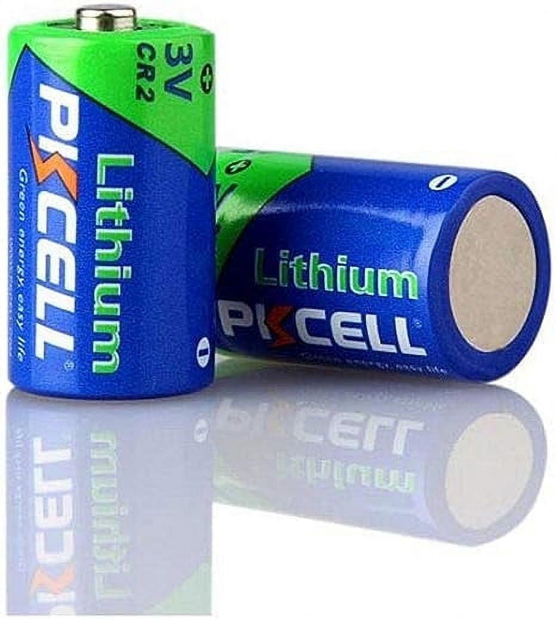 PKCELL CR2 Lithium Batteries (2 Pack), 3V Non Rechargeable Batteries ...