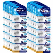 PKCELL 50 Pack CR2032 3V Lithium Coin Battery ECR2032 5004LC Button Cell Batteries for Watches, Fitness Trackers, Medical Devices, Key Fobs
