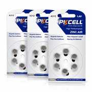 PKCELL Size 312 Hearing Aid Batteries, Brown Tab Zinc Air Batteries, Long Lasting Power for Hearing Aids and Amplifiers, 18 Count