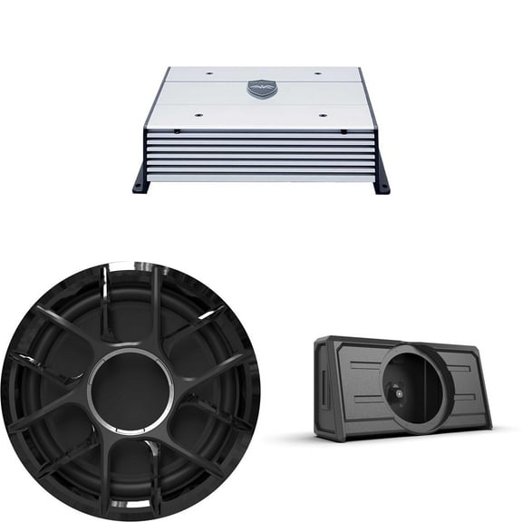 PKG-ZERO 12-S4 ENC-HTX2 | Wet Sounds ZERO 12 Sub/Enclosure/Amp Kit - 4