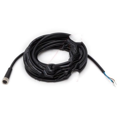 PKG3M-5 CORDSET: Single-Ended M8; 3-PIN Straight Female; 5.04 M 3X24 Black PVC Jacket; Nickel-Plated Brass Coupling NUT$$Tools & Hardware Other