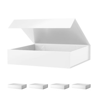 Mini Paper Mache Boxes with Lids (6 Shapes, Kraft Color, 6 Pack)