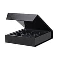 thumbnail image 1 of PKGSMART 6Pcs Chocolates Boxes with Magnetic Lids, Black Truffle Gift Boxes with 9-Piece Plastics Tray, 5.7x5.7x1.3 inches, 1 of 7