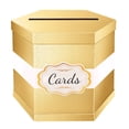 thumbnail image 1 of PKGSMART Card Box, 14x12x12 inch, Gold Card Receiving Box, Card Box Holder for Wedding, Baby Shower, 1 of 7