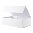 thumbnail image 1 of PKGSMART Gift Box, 13.5x9x4.1 inches, Large White Magnetic Box with Lid for Wedding, Mother's Day, 1 of 6