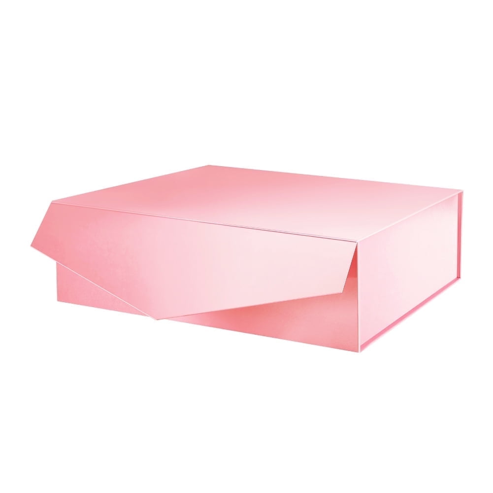 Pink Rectangular Box PKGSAMRT XL Rectangular Bridesmaid Proposal Gift Box, Magnetic Lid ...