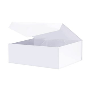 Creative Hobbies Ready to Decorate White Paperboard Box with Hinged Lid, 8.5 x 5 x 2.25 Inches -Pack of 3