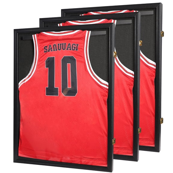 PKHROR Jersey Frame Display Case , Black,3pc(23*31 in)
