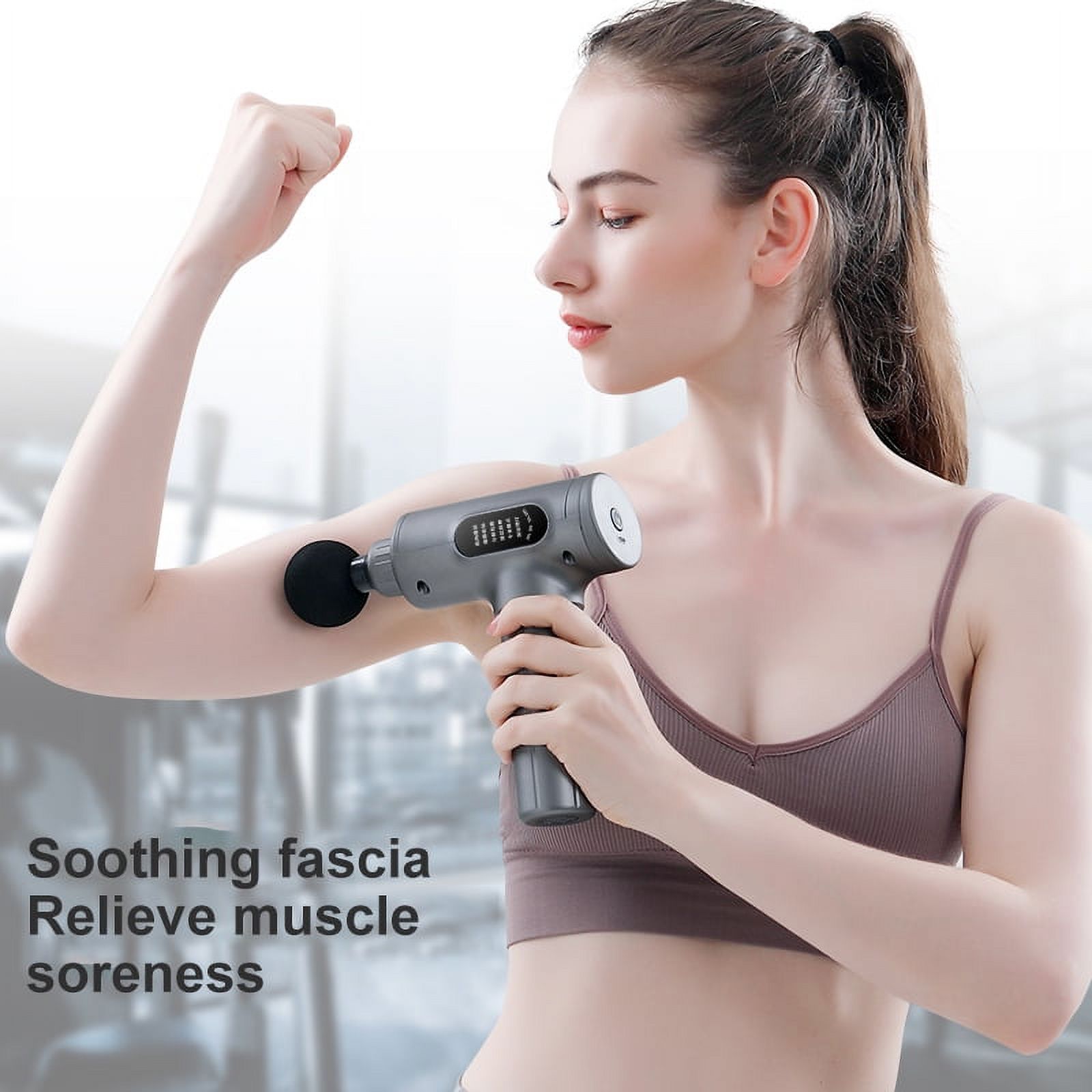 PKKJ Mini Fascia Gun Electric Massager USB Pocket Fascia Gun Muscle