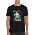 thumbnail image 1 of PKMUS 0916 Series 4 Edgy Abstract Modern Unique Graphic T-Shirt, for men & women, up to size 5XL, 1 of 3
