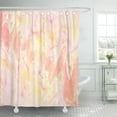 thumbnail image 1 of PKNMT Abstract Fantasy Marble Romantic Fractal in Pastel Pink and Orange Colors Digital 3D Shower Curtain Bath Curtain 66x72 inch, 1 of 1