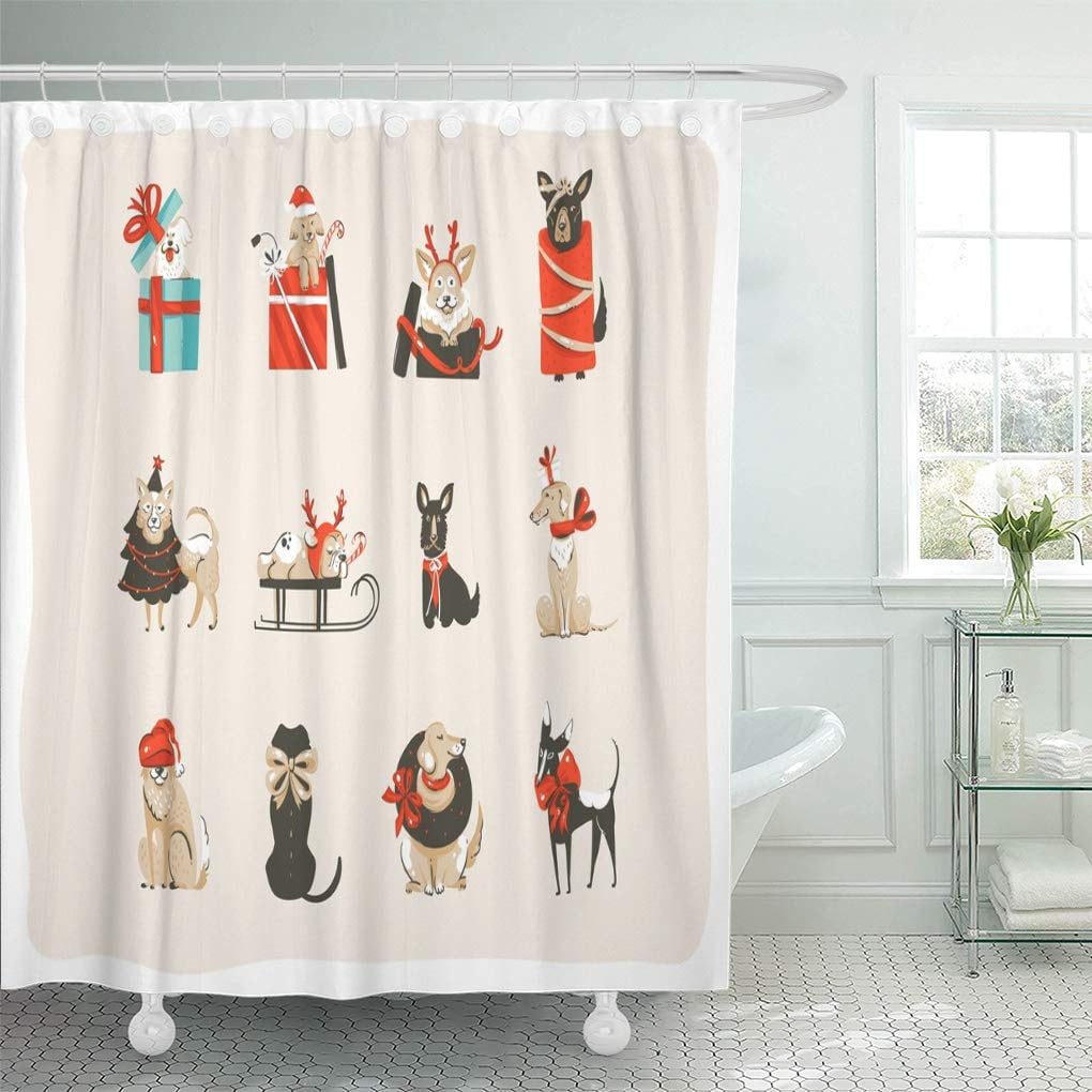PKNMT Abstract Fun Merry Christmas Time Cartoon Collection with Mammal ...