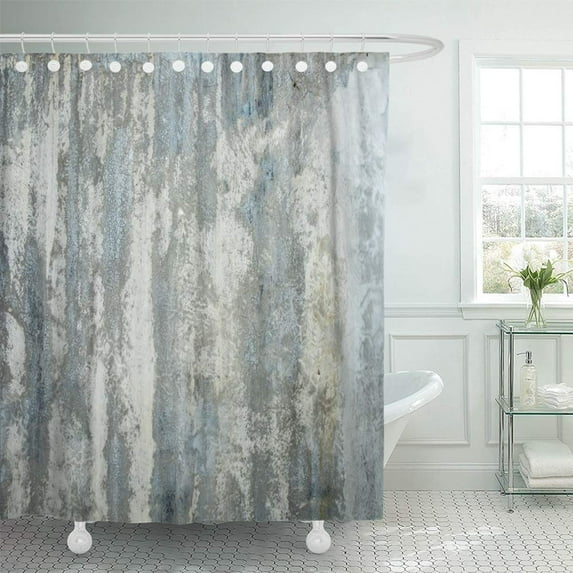 PKNMT Beige Abstract Concrete and Cement Vintage Wall Dirty Material with Copy Space Gray Shower Curtain Bath Curtain 66x72 inch
