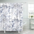 thumbnail image 1 of PKNMT Blue Artistic Tie Dye Design Indigo with Watercolor Effect Shibori and Concepts Navy Shower Curtain Bath Curtain 66x72 inch, 1 of 1