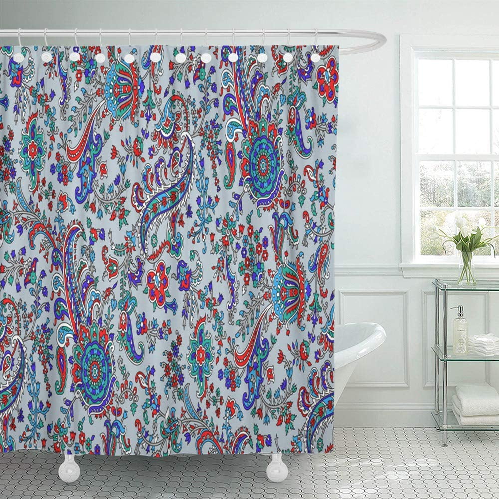 PKNMT Colorful Abstract Paisley Batik Beautiful Burgundy Color Cute