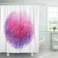 thumbnail image 1 of PKNMT Colorful Scribble Purple and Pink Pastel Crayon Round Spot White Sketch Brush Bathroom Shower Curtains 60x72 inch, 1 of 1