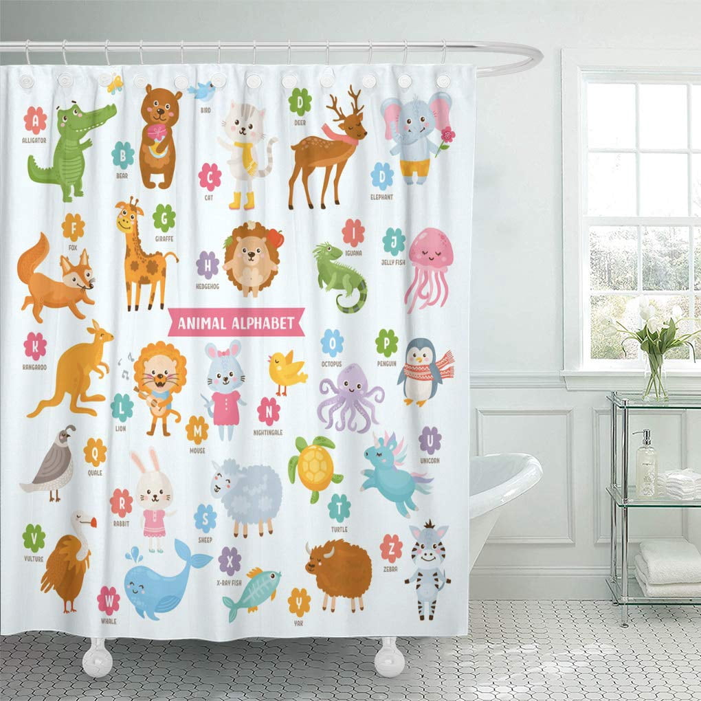 PKNMT Cute Colorful Children Zoo Z Alphabet Learning English Vocabulary